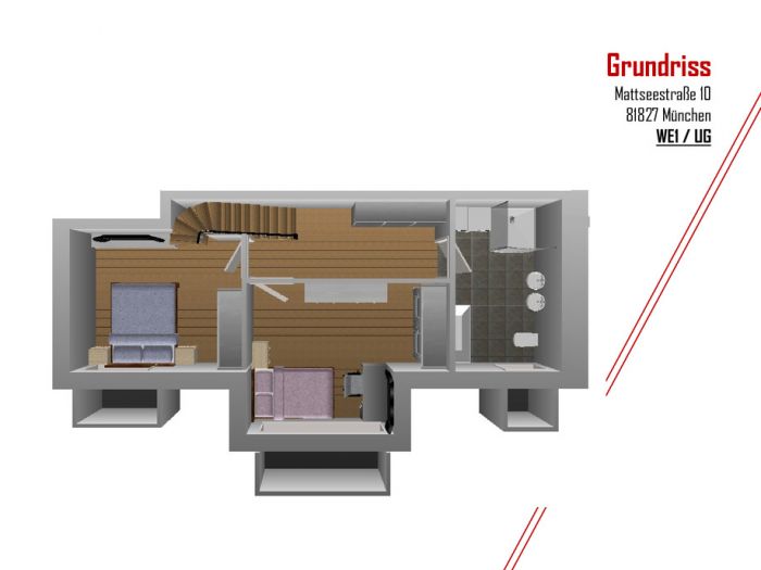 5 Zimmer-Maisonette-Garten-Wohnung - München - ca. 117 qm